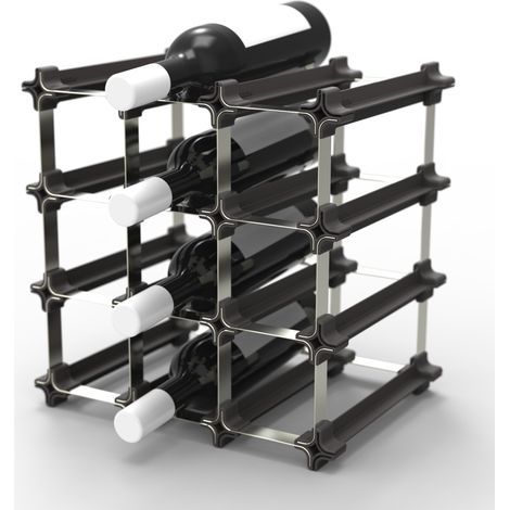 UMBRELLA® botellero apilable Small Kit para 12 botellas – estantería modular para botellas/soporte para botellas de vino,ampliable de forma flexible,sistema encajable que ahorra espacio de Australia (1/5)