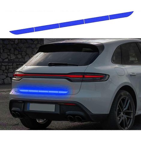 Autocollants réfléchissants universels pour voiture, autocollants super réfléchissants pour hayon et coffre, bandes anti-collision, autocollants de signalisation (bleus). (1/5)