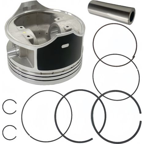 Piston parts for the Kawasaki KLR650 motorcycle engine: Piston and cylinder gasket set (1/4)