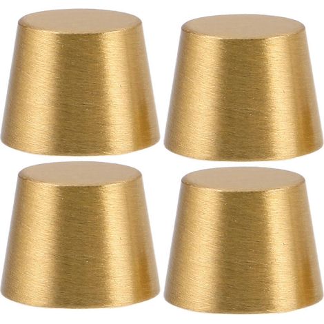 4 pieds stabilisateurs pour meubles : pieds de surélévation décoratifs en laiton de 10 mm pour bases de meubles, pieds de surélévation de table adaptés aux bibliothèques, bureaux et tables basses (1/5)
