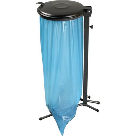 Spazzatura Sacchetto Del Supporto 70-120 L M Verde. K-Grigio Con Coperchio