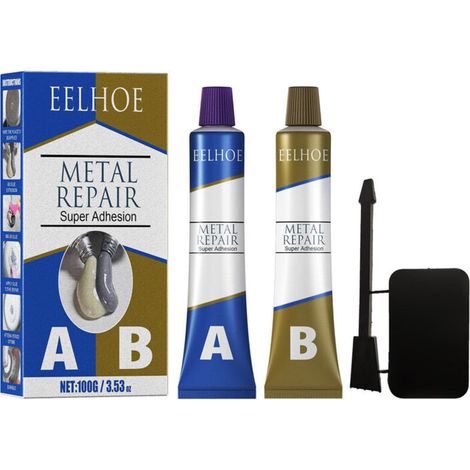 Mastic AB pour moulage 100g – Résistant haute température et abrasion – Séchage rapide – Pour réparation défauts de métal et moules (1/5)