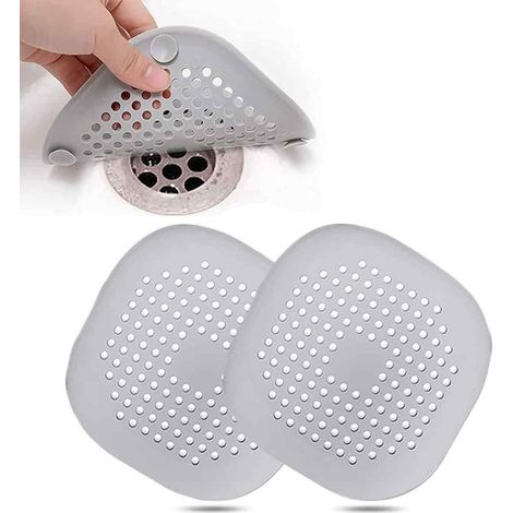 Silikon-Abflusssiebe mit Saugnäpfen, Filterabdeckungen für Küchen- und Badezimmerspülen (1/5)