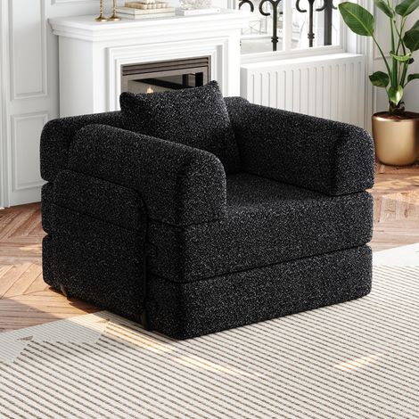 Sofá cama 2 en 1 individual con almacenaje OKMYHOME (1/5)