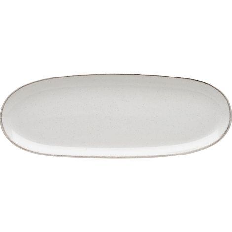 Assiette réutilisable - Assiette à dessert en céramique - Ronde et élégante au design intemporel, idéale au quotidien comme pour les tables de fête - Lot de 4 - Crème (1/5)