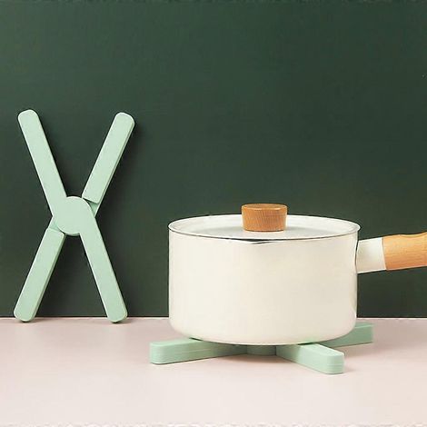 Lot de 4 sets de table pliables et isolants thermiques, antidérapants et isolants, pour bols, tasses de thé et de café, sous-verres et accessoires de bureau. (1/4)