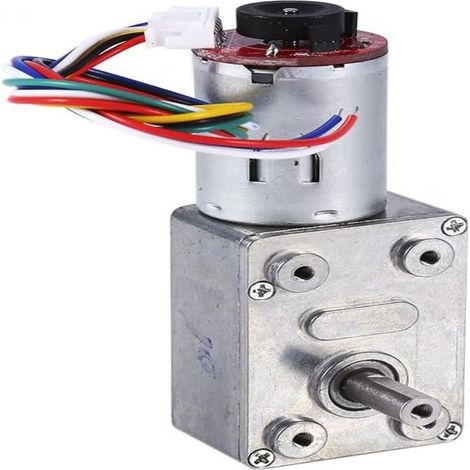 Motore a turbina a vite senza fine da 12 V CC ad alta coppia, encoder autobloccante robusto, motore elettrico (10 giri/min) (1/5)