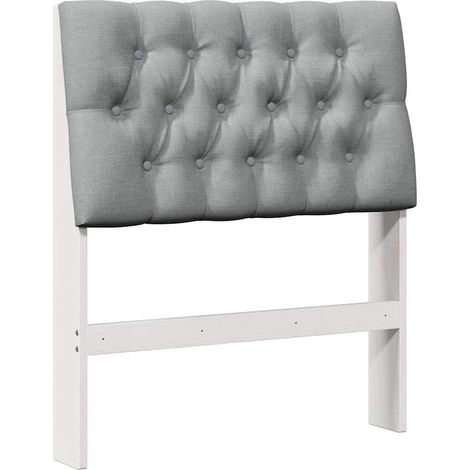 Maison Exclusive - Testiera imbottita Grigio chiaro 80 cm Pino massello