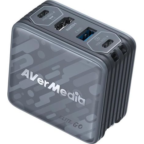 Chargeur GaN - AVERMEDIA - 100W avec Capture Vidéo FHD GC313Pro Noir (1/4)