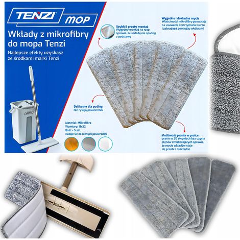 Cartuccia di ricambio per mocio TENZI con secchio - 1 pz.