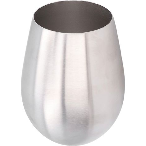 Verre à Vin en Acier Inoxydable avec Poignée Confortable, Bord Métallique Sécurisé, Pratique et Portable (1/5)