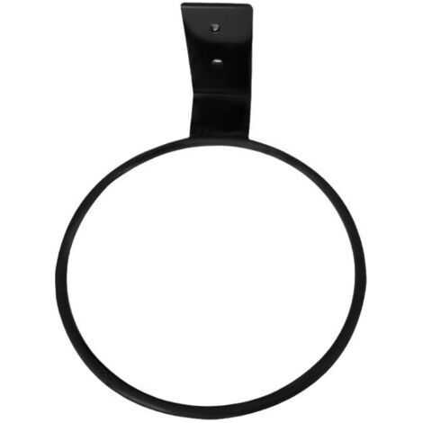 QORVA-Support mural pour pot de fleurs en fer, diamètre 11 cm, non pliable, noir, adapté au balcon, au jardin ou à la maison, 1 pièce