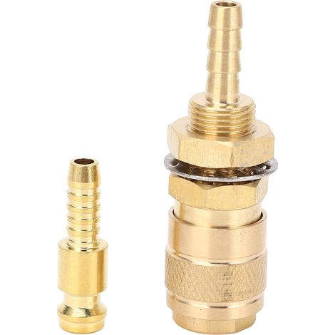 Adaptateur de gaz refroidi par eau Connexion rapide efficace pour torche de soudage MIG TIG Laiton (6 mm) (1/5)