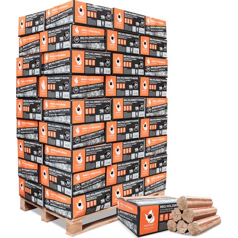 Heizfuxx BBQ-Buchenholzbriketts 18kg x 54 Gebinde 972kg