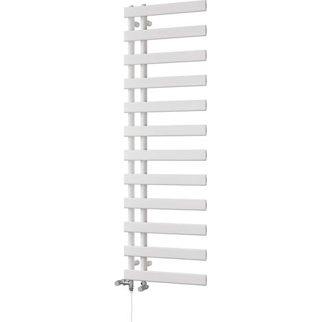 Agar - White Dual Fuel Towel Rail H1564mm x W500mm Standard (1/3)
