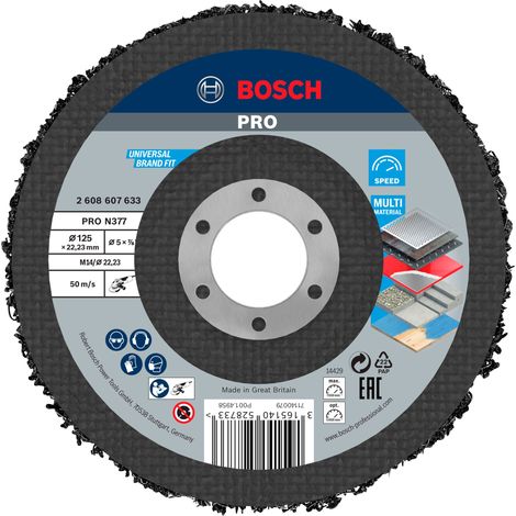Bosch PRO N377 Reinigungsscheibe, 125 mm, 22.23 mm