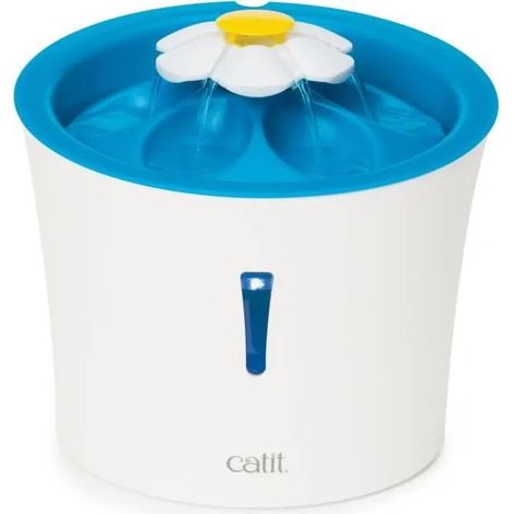 Catit Flower LED Wasserfontäne Blau und Weiß 3L
