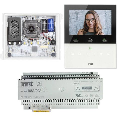 Kit base impianto video, alpha e vog5w bianco, sistema 2voice urmet 1783/734 (1/4)