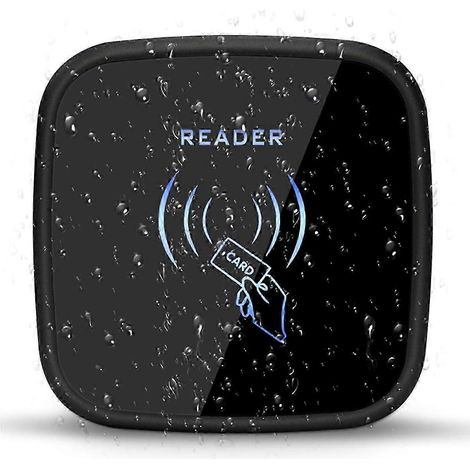 Lecteur RFID double fréquence, compatible avec les cartes d'identité et à puce, sortie Wiegand 26/34 à 125 kHz et 13,56 MHz, indice de protection IP67, numéro de série : D8 (1/5)