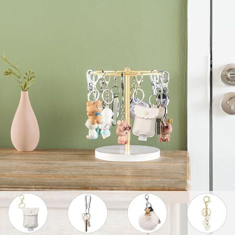 Organisateur de lunettes de soleil avec présentoir pour jusqu'à 12 paires, étagère pour table, commode, bureau ou plan de travail, finition or (1/4)