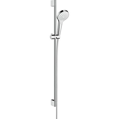hansgrohe Croma Select S Brauseset 110 Vario mit Brausestange 90 cm Weiß/Chrom, 26572400 (1/2)