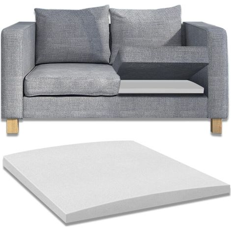 Coussin de soutien de canapé - 50 x 50 cm - Mousse haute densité pour canapé - Convient à différents types de canapés, chaises, lits (1, blanc) (1/5)