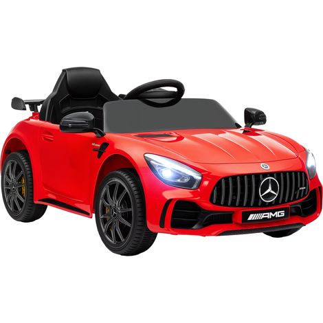 Elektro-Kinderauto, Mercedes, 3-5 km/h, Fernbedienung, Licht & Musik, Rot
