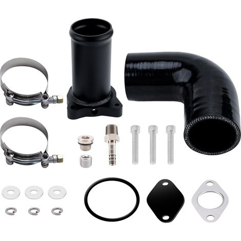 Kit Suppression Vanne EGR 1.9 TDI, EGR Valve Removal 57mm convient pour moteurs ASZ BKC BXE ARL BLT BJB BXF BSW BUK BPX AXC AXB AUY BTB, pour A3 A4 A6 Golf OE 038131501AT 038131501T 038131501AB noir