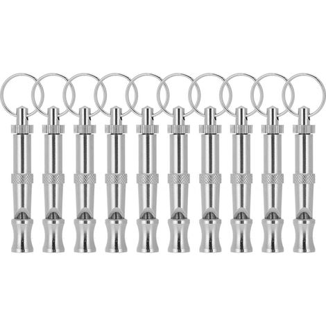 Sifflet De Formation pour Animaux De Compagnie 10 Pièces, Formateur De Sifflet De Chien Réglable Ondes Sonores Fournitures De Formation pour Animaux De Compagnie en Acier Inoxydable (1/5)
