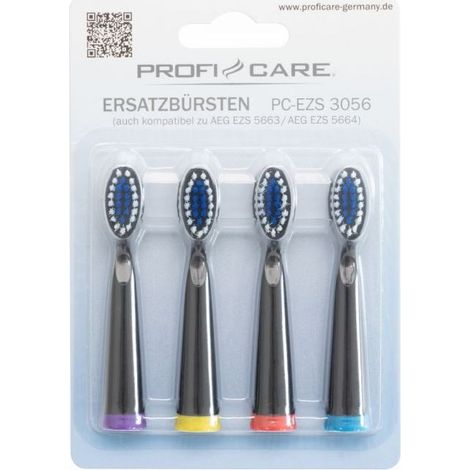 4 têtes de rechange pour brosse à dents Proficare PC-EZS3056