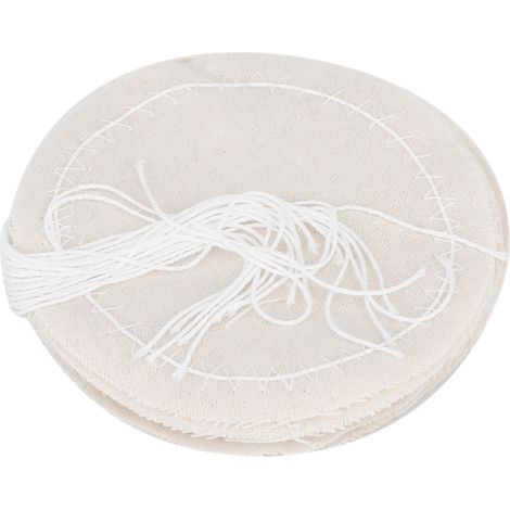 10pcs Ménage réutilisable en coton Filtre de café Remplacement pour le pot siphon