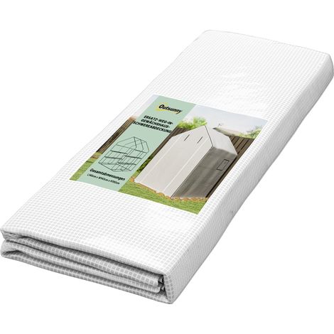 Film de protection pour serre, bâche de rechange, imperméable, pour fenêtres et porte enroulables, 140 x 143 x 190 cm, blanc