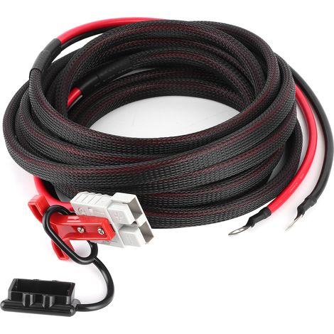 Câble de connexion de prise de batterie de 19,7 pieds, 600W 50A SMH à Terminal de Type O, cordon d'alimentation pour camping-car et camping-car (1/5)