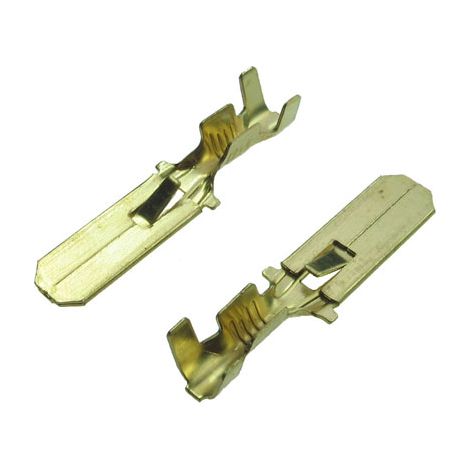 Connettore maschio 6,3 mm 19,5 mm 100 pezzi con gancio