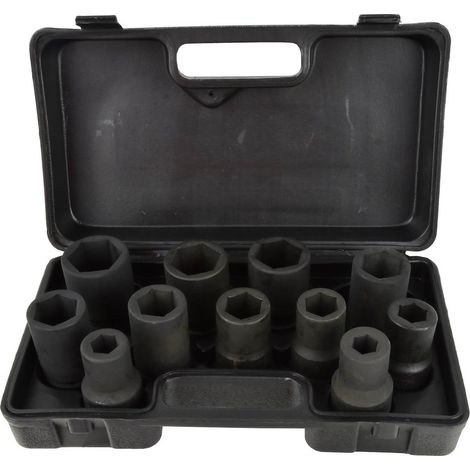 Set di bussole a impatto da 1" per chiave a cricchetto 11 pezzi/17-41 mm (3) (1/3)