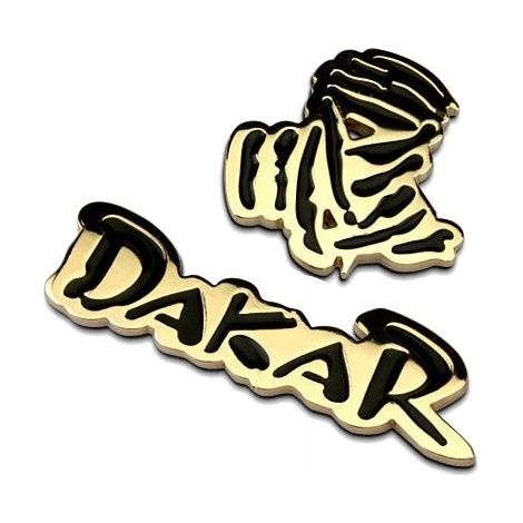 EMBLEMA 3D DAKAR Adesivo in metallo dorato (1/5)