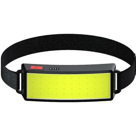 Lampe frontale LED COB rechargeable - Ultra-lumineuse, légère - 500 lumens - 3 modes d'éclairage - Lampe frontale USB réglable (1/5)