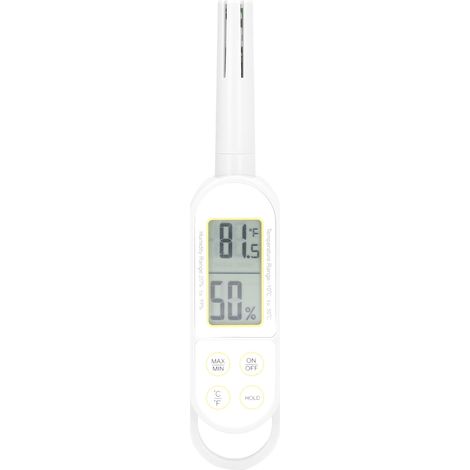 Thermomètre hygromètre numérique intérieur, affichage digital portable pour mesurer température et humidité (1/5)