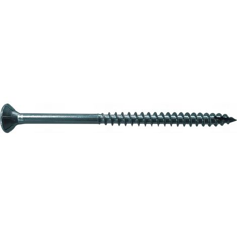 100 Vis Bois Tête Fraisée D. 6 mm Inox A2 TX 30 Alsafix - Longueur 140 mm