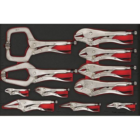 Jeu de pinces grip Foam4x4 tray 11 pièces Teng Tools TTEVG11