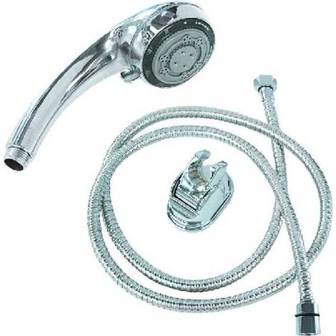 Cabezal de ducha curvo con 5 funciones Kit Aglaia 01273