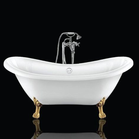 Bañera con patas DARLINGTON 175 cm patas LEÓN DORADAS