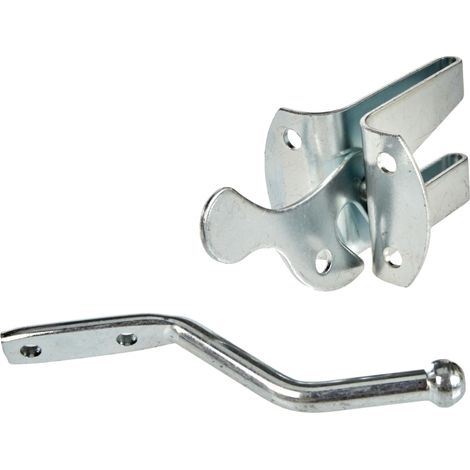 GAH-Alberts 210182 Serratura per cancello da Giardino, Acciaio, Grigio, 12.7 x 4.5 x 5.8 cm (1/3)