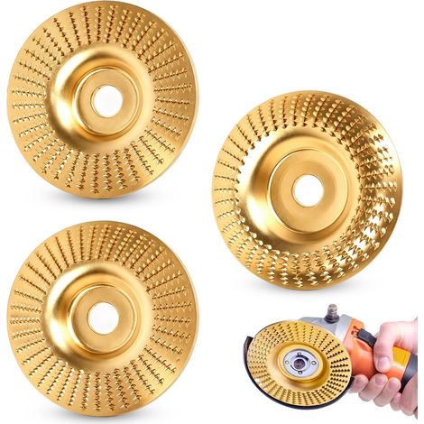 3PCS Disque Bois Meuleuse en Bois en Carbure de Tungstène, Meule en carbure de tungstène pour Façonner, Meuler et Couper. Roues pour Meuleuse d'angle (1/5)