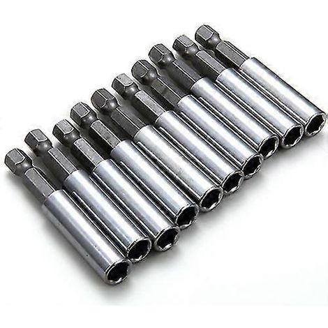 Lot de 10 porte-embouts magnétiques extensibles pour perceuse à douille hexagonale 1/4 pouce Qinhai (1/5)