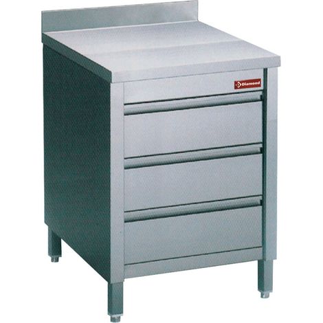 Table sur armoire GN à tiroirs - Diamond (1/3)