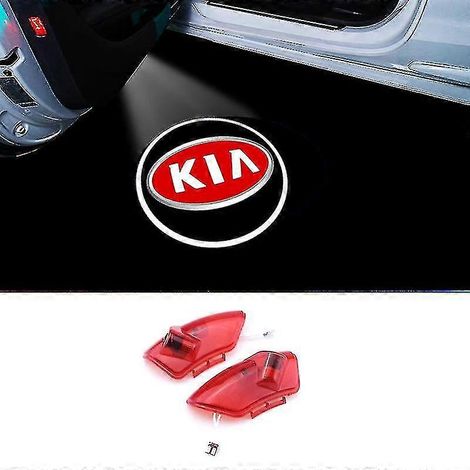 2 lampes d'accueil pour Kia K5 Sorento Cerato, projecteur laser LED, éclairage de porte/lampe de sol (modèle B) (1/2)