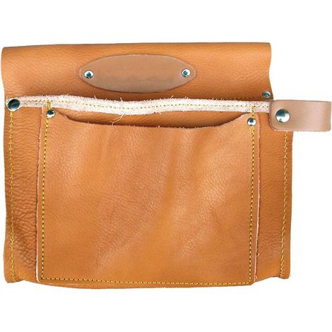 BORSA CARPENTIERE CUOIO/FIORE 2 tasche