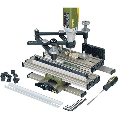 Proxxon – Dispositif de gravure GE 20 – Graveur de précision pour métal, plastique et verre – Ajustement 20 mm pour appareils MICROMOT – Résultat de fraisage précis