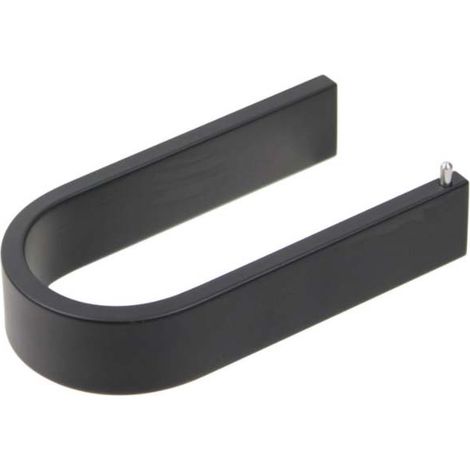 Porte-rouleaux wc MATERIA en aluminium brillant éloxé noir - L14,8 x l7,6 x h3 cm - avec adhésif 3M - Koh-I-Noor